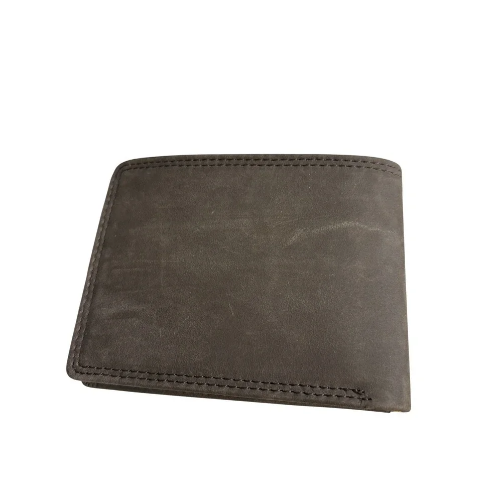 NIB! Timberland PRO Mens Slim Leather Bifold Wallet with Back ID Window Normcore